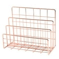 thumbnail image 1 of 1pc Desktop File Document Letter Iron Organizer Rack Office Tabletop Organizer, 1 of 8