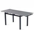 thumbnail image 7 of M optimized Expandable Dining Table, Kitchen Table with Steel Support Legs, Ceramic Desktop, Metal Legs, Modern Dining Table for Living Room, Dining Room, Restaurant, 7 of 7