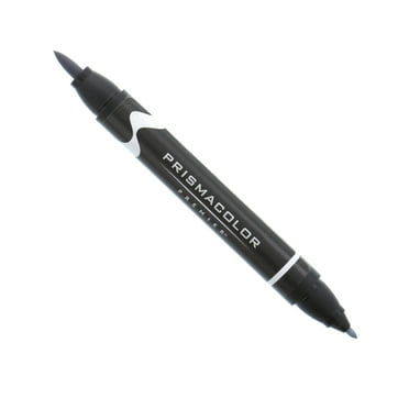 Prismacolor Premier Double-Ended Art Marker, Brush/Fine, Neutral Gray 0.1