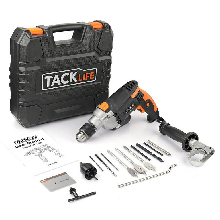 TACKLIFE 20V Cordless Electric Screwdriver with Home Tool Kit, 60Pcs Home  Repair Tool Accessories, 2-Speed 20V Hammer Drill Tool Kit with Carry Case,  PHK06B 