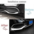 thumbnail image 4 of for E Class W213 2016-2019 Chrome ABS Front Bumper Plate Spoiler Spoilers Decorative Cover Trim, 4 of 5