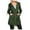 Green, variant on Duoif Rain Jacket Women, Women's Raincoats with Hood Windbreaker with Belt Lightweight Long Rain Jackets Outdoor Trench Coat Jackets for Women Black L