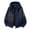 (Casual 31)Blue, variant on Men's Fleece Lined Hooded Jacket, Full Zip Long Sleeve Outerwear with Drawstring Hood, Zipper Side Pockets, Relax Fit Warm Coat for Daily Wear, Casual Outings