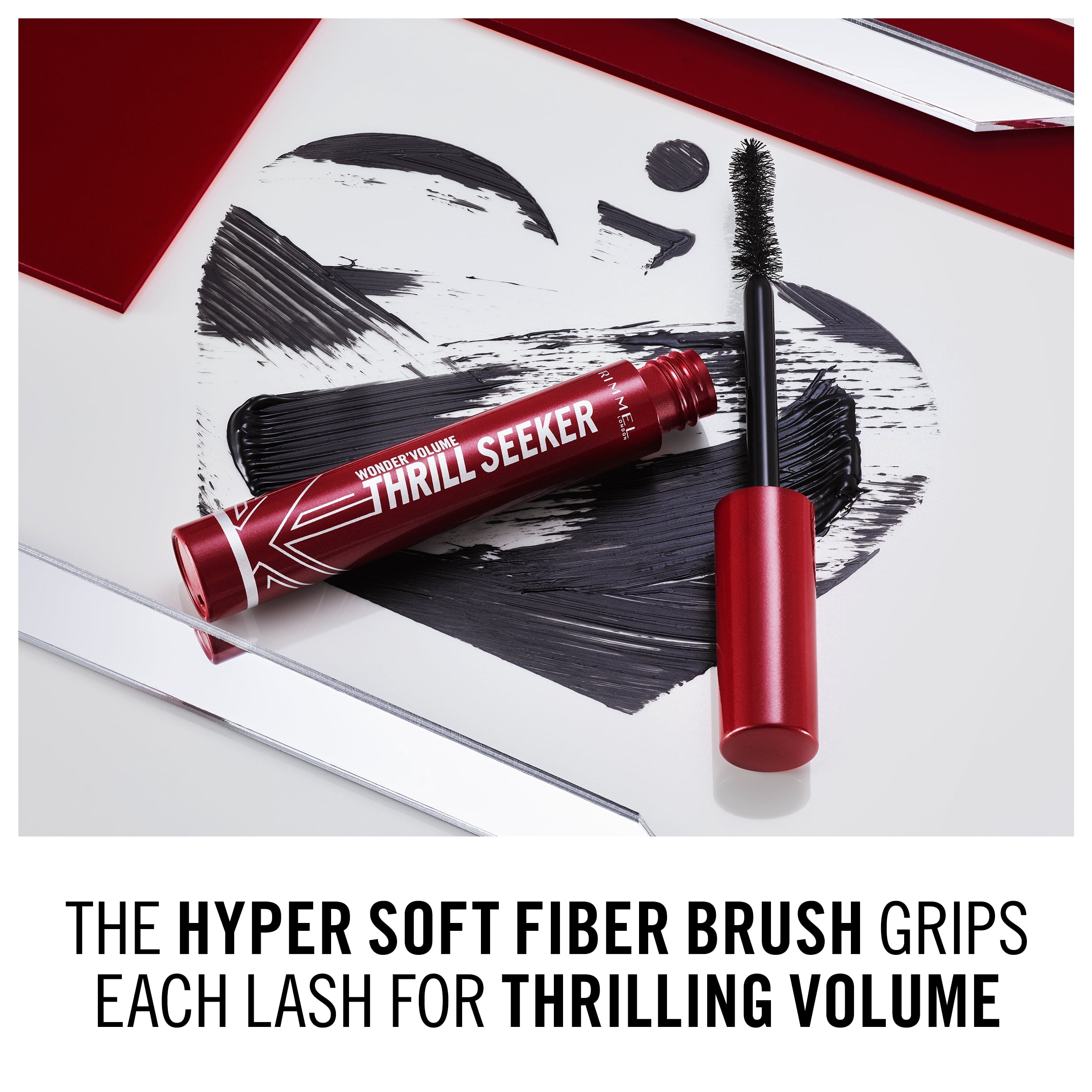 RIMMEL Wonder' Thrill Seeker Mascara, Extreme Black 001, 0.3 fl oz