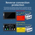 thumbnail image 3 of Kenally Camión de 7 pulgadas compatible con Bluetooth 5,1 Dual Din MP5 reproductor de pantalla grande reproductores de música receptor de Radio Combinaciones de reproductor de DVD/TV para coche Kenally VI018045-00B, 3 of 6