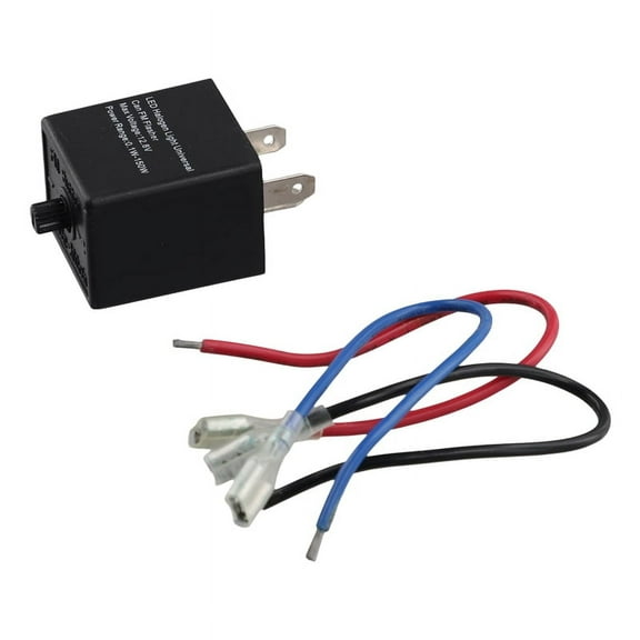 LED Flasher Relay, 12V 3-PIN Adjustable LED Flasher Relay Turn Signal Light Blinker for Automotive Motorcycle