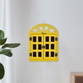 thumbnail image 4 of Pizarra con mensaje en forma de ventana, adorno de madera vintage para colgar. Amarillo, 4 of 9