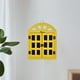 thumbnail image 4 of Pizarra con mensaje en forma de ventana, adorno de madera vintage para colgar. Amarillo, 4 of 9