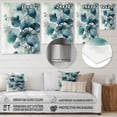 thumbnail image 4 of Designart "Leaf Veins Green I" Floral Leaves Metal Art Living Room, 4 of 5