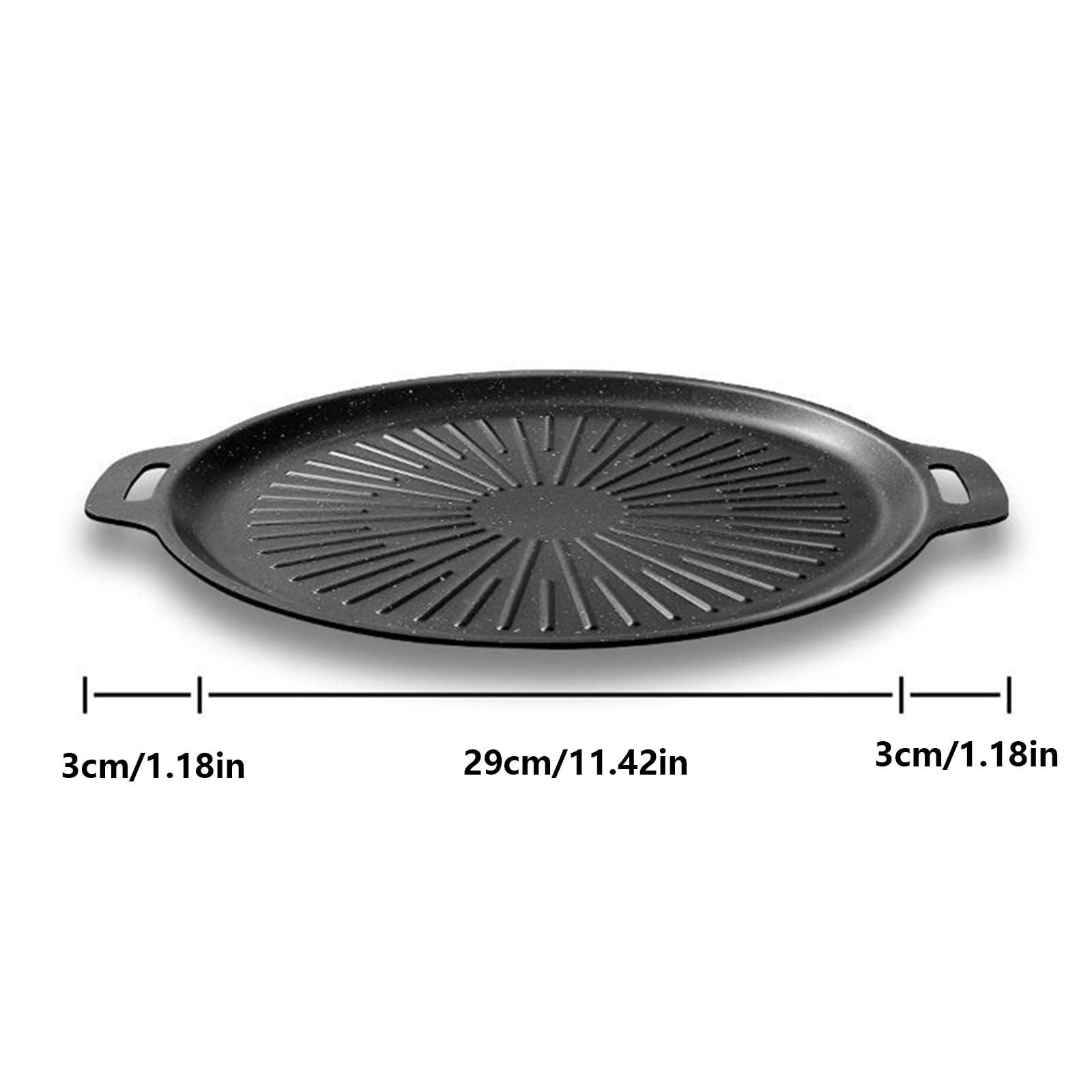 Korean Grill Pan with Non Stick BBQ Grill Pans for Indoor Cooking Compatible for Induction Gas Stove