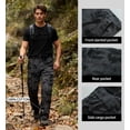 thumbnail image 2 of Men's Relaxed Fit Cargo Pants,Cotton Camo Work Pants with 6 Pockets,Durable Outdoor Utility Hiking Pants,No Belt, 2 of 6