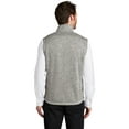 thumbnail image 2 of Port Authority Male Mock Neck Vest F236 Grey Heather X-Large, 2 of 4