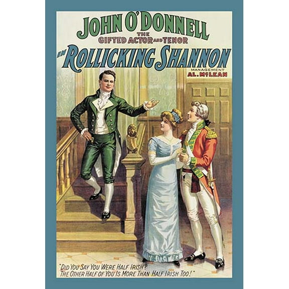 Rollicking Shannon Museum quality giclee print canvas wrap(20" x 30")