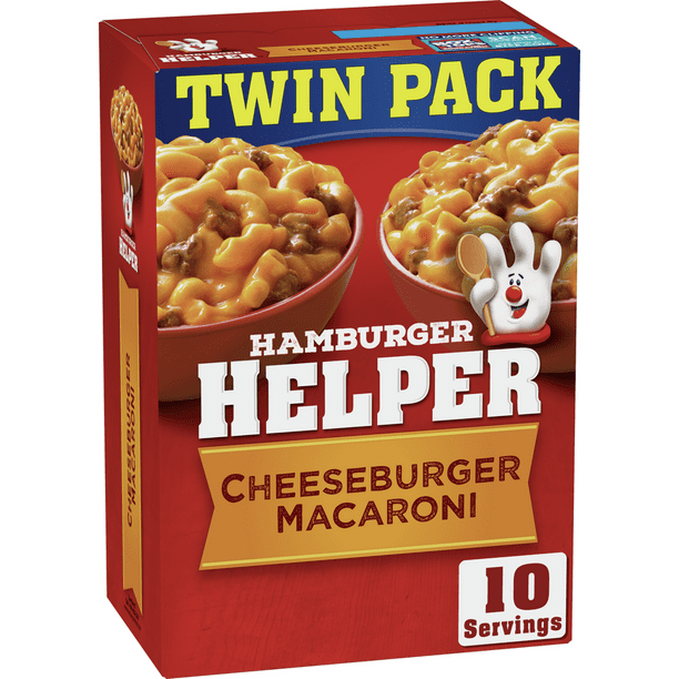 Hamburger Helper Cheeseburger Macaroni Pasta Twin Pack, 13.6 oz