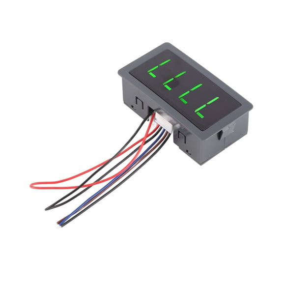 Green 4 Digit LED Motor Tachometer RPM Speed Measure Meter NPN Hall Proximity Switch Sensor