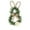A, variant on Charming Bunny Shape Easter Wreath with Greenery and Burlap Bow for Front Door or Wall Decoration, 18 Inches