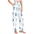 thumbnail image 2 of FORMRS Women's Pajama Pants with Pockets Soft Comfy Loungewear Sleep Bottom, Sizes S-2XL, White Snowman, 2 of 8