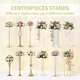thumbnail image 5 of (Red & White)1 Pieces Artificial Flowers, Plastic Roses with Base, Suitable for Wedding Table Centerpiece Our Store for Parties Valentine's Day Decoration, 5 of 5