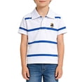 thumbnail image 4 of LRen Toddler Boys T Shirts Kids Solid Polo Shirt With Collar Casual Short Sleeve School Uniform Tee Tops White,7-8 Years, 4 of 4