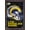 Mahogany Framed Version, variant on NFL Los Angeles Rams - Neon Helmet 23 Wall Poster with Push Pins, 14.725" x 22.375"