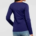 thumbnail image 4 of T-shirt de Maternité Irrégulier à Ourlet Doux pour Femmes, Manches Longues, Col Rond, Basique, Allaitement, 4 of 4