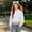White, variant on Women's Hoodie White Cropped Hoodie Long Sleeve Tops Womens Pullover Cute Cloths M