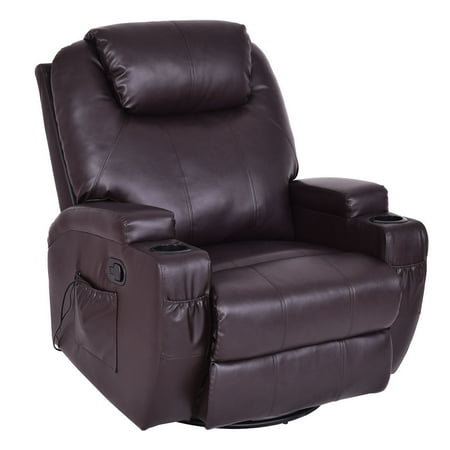 Costway Mage Sofa Chair Recliner Heated Rocking Swivel W Control Costway Mage Sofa Chair Recliner Heated Rocking Swivel W Control And Cup Holder