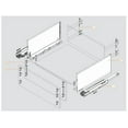 thumbnail image 3 of Blum 773F55s0s Legrabox 22" L X 9-1/2" H Full Extension Concealed Drawer System Kit - Silk, 3 of 6