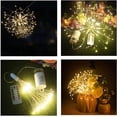 thumbnail image 6 of 1 Pack Firework Lights 180 Leds Copper Wire Starburst String Lights 8 Modes Battery Operated Fairy Lights with Remote,Wedding Christmas Decorative Hanging Lights for Party Patio Garden Warm White, 6 of 7