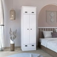 thumbnail image 3 of Tifton Armoire with 2-Doors in White Engineered Wood, 3 of 5