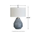 thumbnail image 5 of Ashley Furniture Kristeva Metal Table Lamp in Blue, 5 of 5
