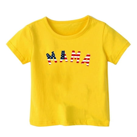 

LNMQLPDBS Kids T-Shirts Black American Flag Print Short Sleeved T Shirt Classic-Fit Short-Sleeve Crewneck T-Shirt
