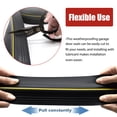 thumbnail image 3 of iMeshbean 20Ft Universal Garage Door Bottom Threshold Seal Strip,DIY Weatherproofing Garage Door Seals,Garage Door Bottom Weatherproof Strip Weather Stripping Replacement,20FT Long (Black), 3 of 7