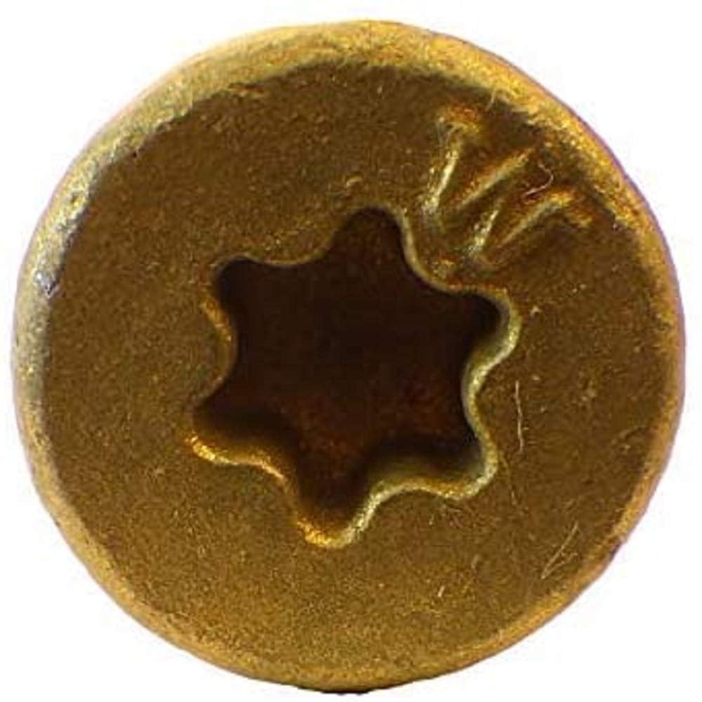 Big Timber BTX146-25 #14 x 6 in. Bronze Star Drive Flat Head Wood Screw, 25-Pack