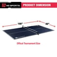 thumbnail image 3 of MD Sports Official Size Ping Pong Table Tennis Conversion Top, 4 Piece Foldable Design with Net, Blue, 3 of 6