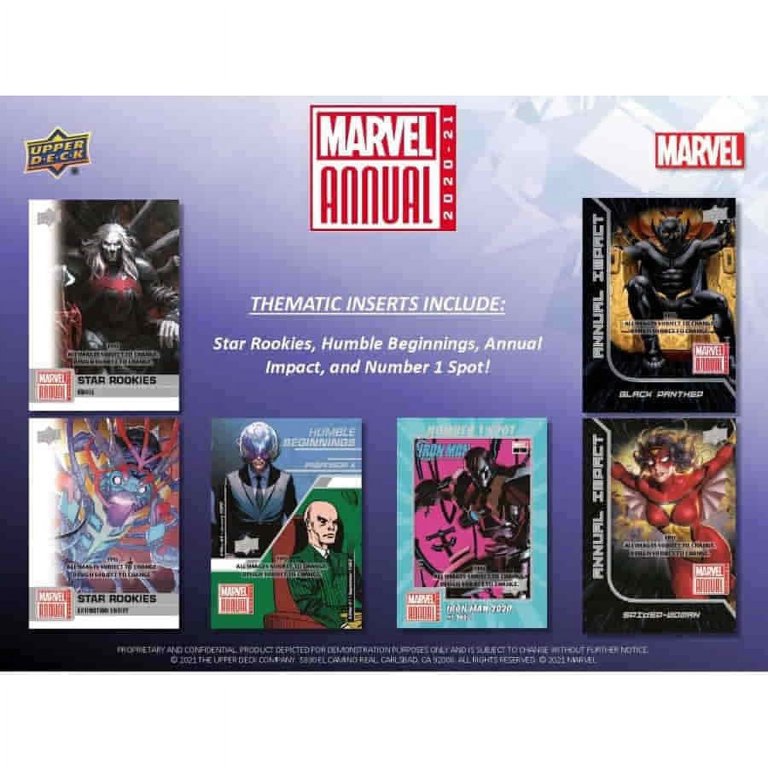 UPPER D·E·C·K MARVEL ANNUAL　新品未開封5パック Amazon.com: 2022 Upper Deck Marvel Annual Hobby Box