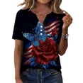 thumbnail image 2 of 250th Anniversary USA Shirts for Women American Flag T-Shirt 4th of July Shirt 250 Years Birthday Patriotic Tops, 2 of 6