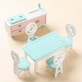 thumbnail image 4 of Muebles de de , accesorios de 1:12 modelo de decoración de muebles en miniatura, juguete para niños Comedor 6PCS, 4 of 9