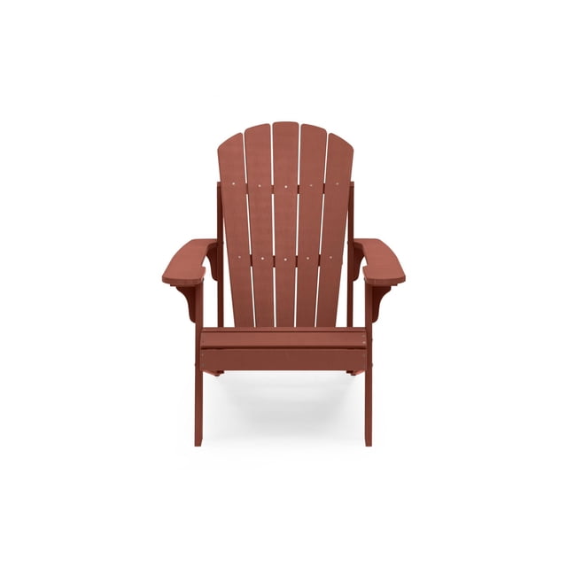 Chaise Adirondack Tanfly en polycarbonate pour usage intérieur/extérieur – Rouge