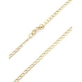 thumbnail image 3 of Cadena Estilo Barbada Inglesa Diamantada 2 mm Oro Sólido 14k 45 Cm amarillo 00, 3 of 5