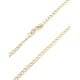 thumbnail image 3 of Cadena Estilo Barbada Inglesa Diamantada 2 mm Oro Sólido 14k 45 Cm amarillo 00, 3 of 5