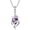 02-February-Amethyst, variant on JKR Birthstone Necklace for Women Sterling Silver Snake and Sword Jewelry Anniversary Birthday Christmas Gifts for Her Wife Girlfriend