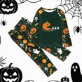 thumbnail image 2 of Halloween Family Pajamas Sets 2Pcs Ghost Print Holiday PJs Sleepwear Loungewear for Man/Woman/Kid/Baby, 2 of 7