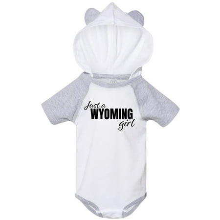 

Inktastic Just a Wyoming Girl Born and Raised Gift Baby Girl Bodysuit