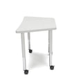 thumbnail image 4 of OFM Adapt 33" Trapezoid Mobile Training Table in White, 4 of 4