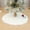 White, variant on RuiJiao Premium Soft Christmas Tree Skirt 35cm, Durable Polyester and Spandex, Pink/White, Festive Holiday Decor for Tree Base and Gifts
