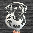 thumbnail image 1 of Zeus Art Sculpture Wide Application Vivid Stainless Steel Labrador Dog Pattern Sculpture Model for Garden, 1 of 7