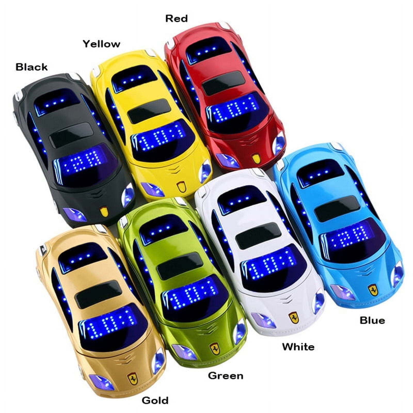 Flip Push Button Mobile Phone Children Mini Cute Car Shape Mobile Phone Dual SIM Camera Alarm Low Radiation