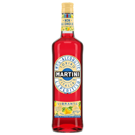 Martini & Rossi Vibrante Non-Alcoholic Aperitivo Alcohol Free Drink Orange Aperitif Made in Italy
