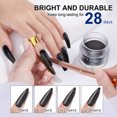 thumbnail image 6 of Saviland Black Acrylic Powder - 30g Professional Colored Acrylic Nail Powder for Acrylic Application, Acrylic Polymer Powder for Nail Extension & Carving French Manicure, 6 of 8